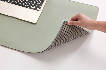 Dual-Layer Vegan Leather Desk Mat