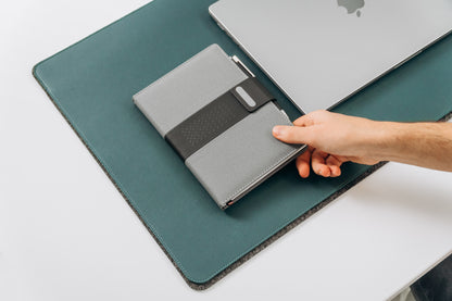 Dual-Layer Vegan Leather Desk Mat