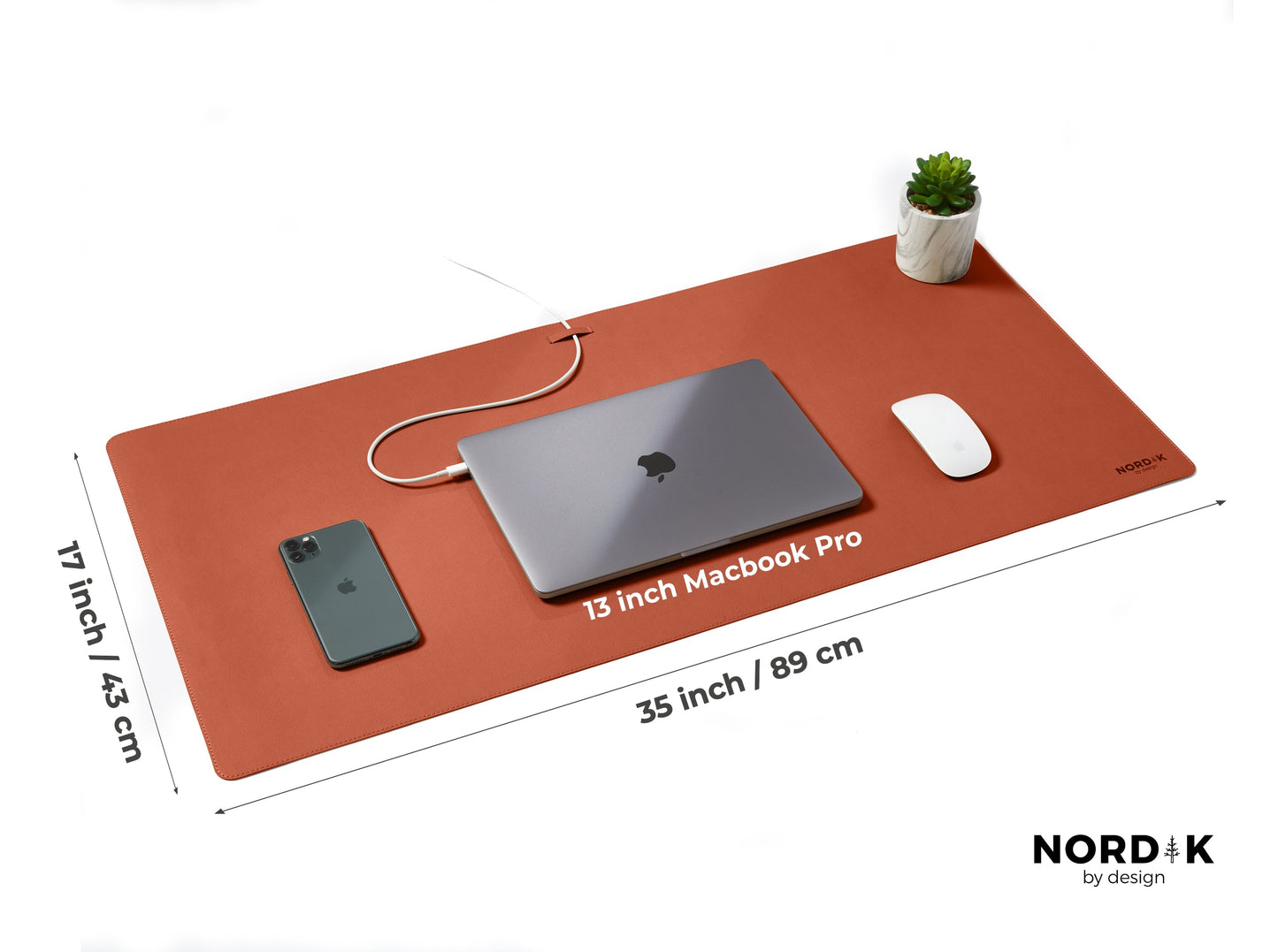 Leather Mat with Cork Base